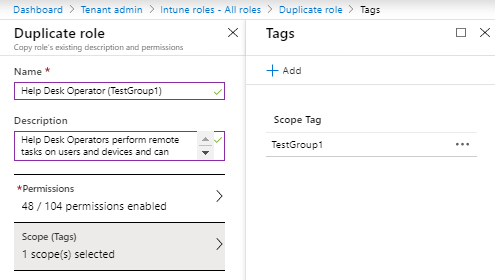 role assignment intune