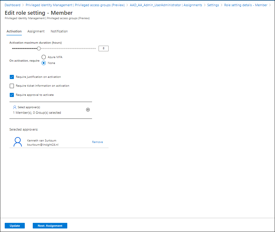 what is assigned membership in azure