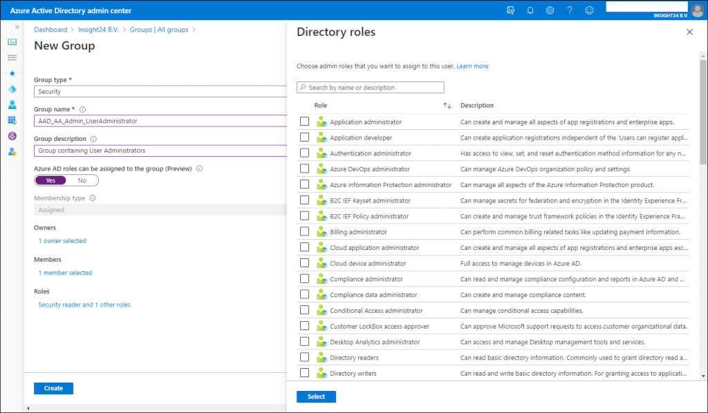 what is assigned membership in azure