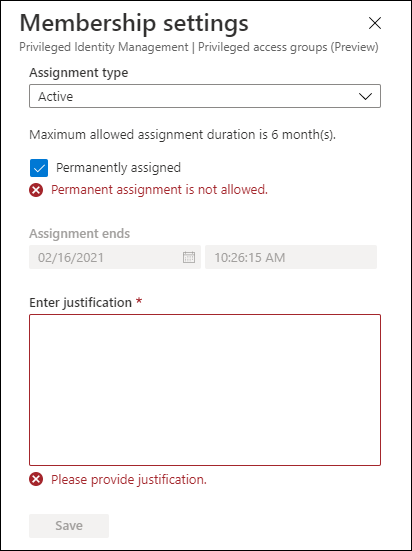 azure assignment type eligible