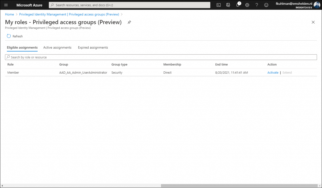 Assigning groups to Azure AD roles and Privileged access groups, a ...