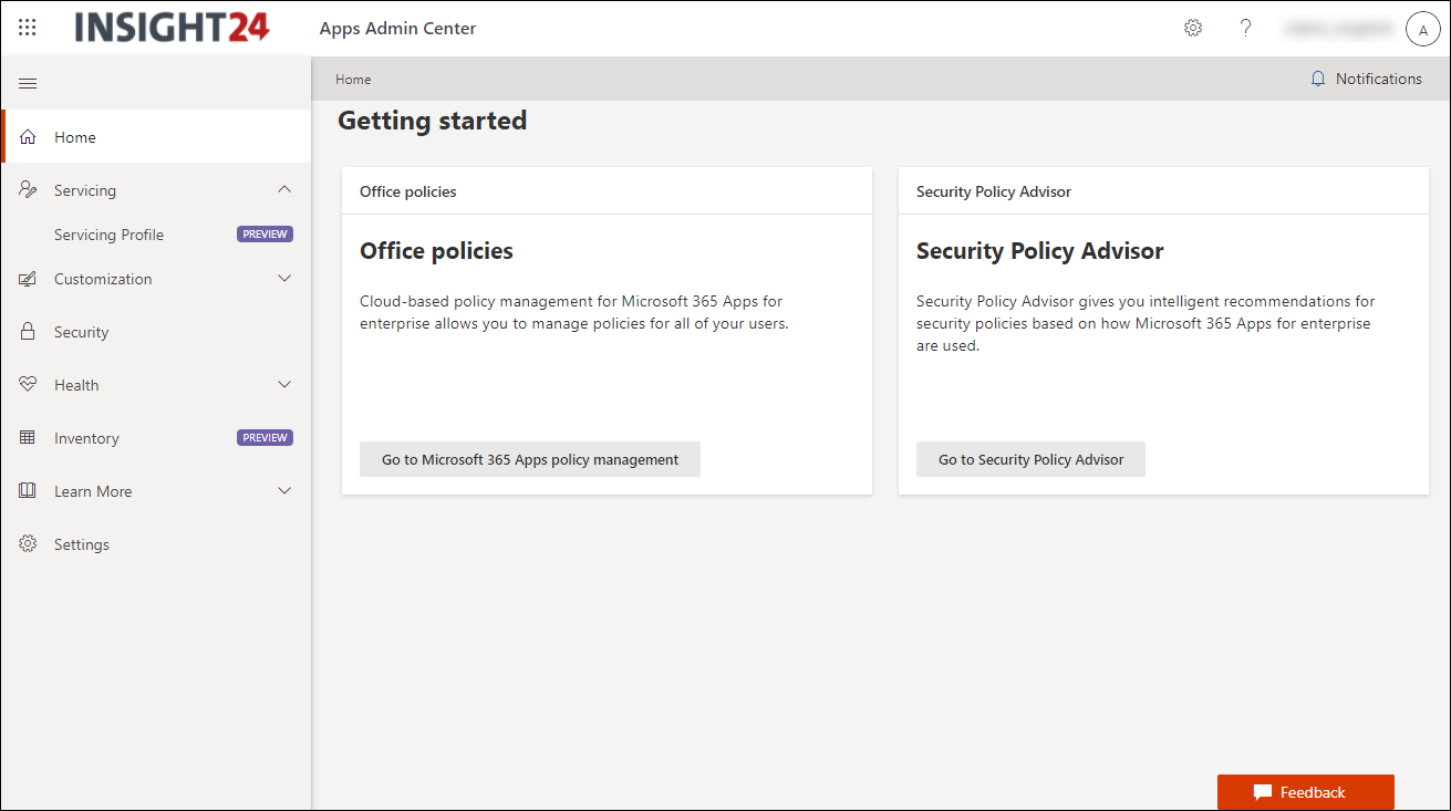 A first look at the Microsoft 365 Apps admin center | Modern Workplace Blog