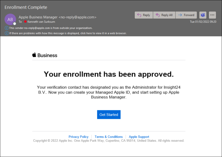 Setting up Apple Business Manager for use with Azure Active Directory ...